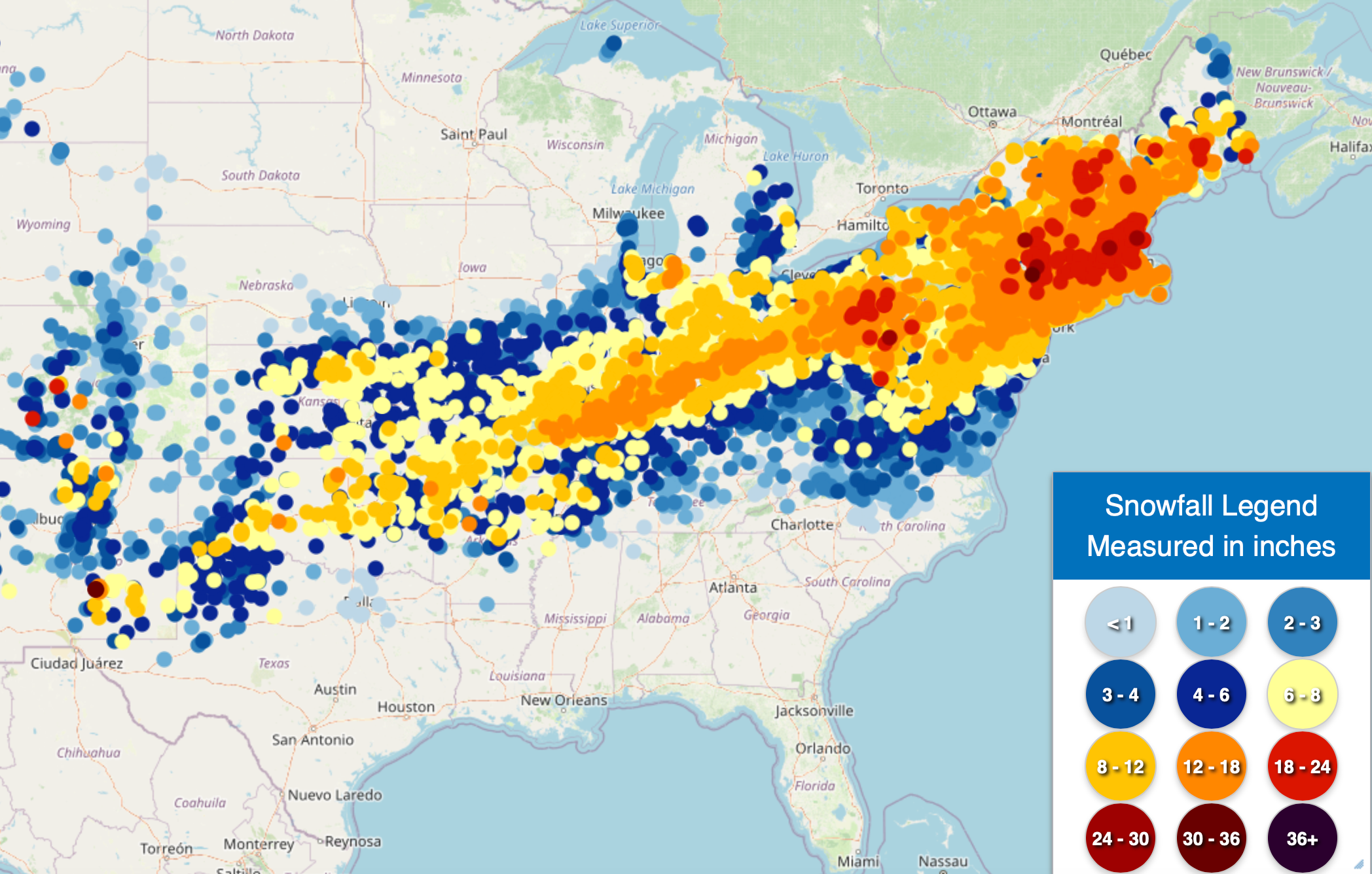 Winter Storm Snow, Ice Reports Recap | Weather.com