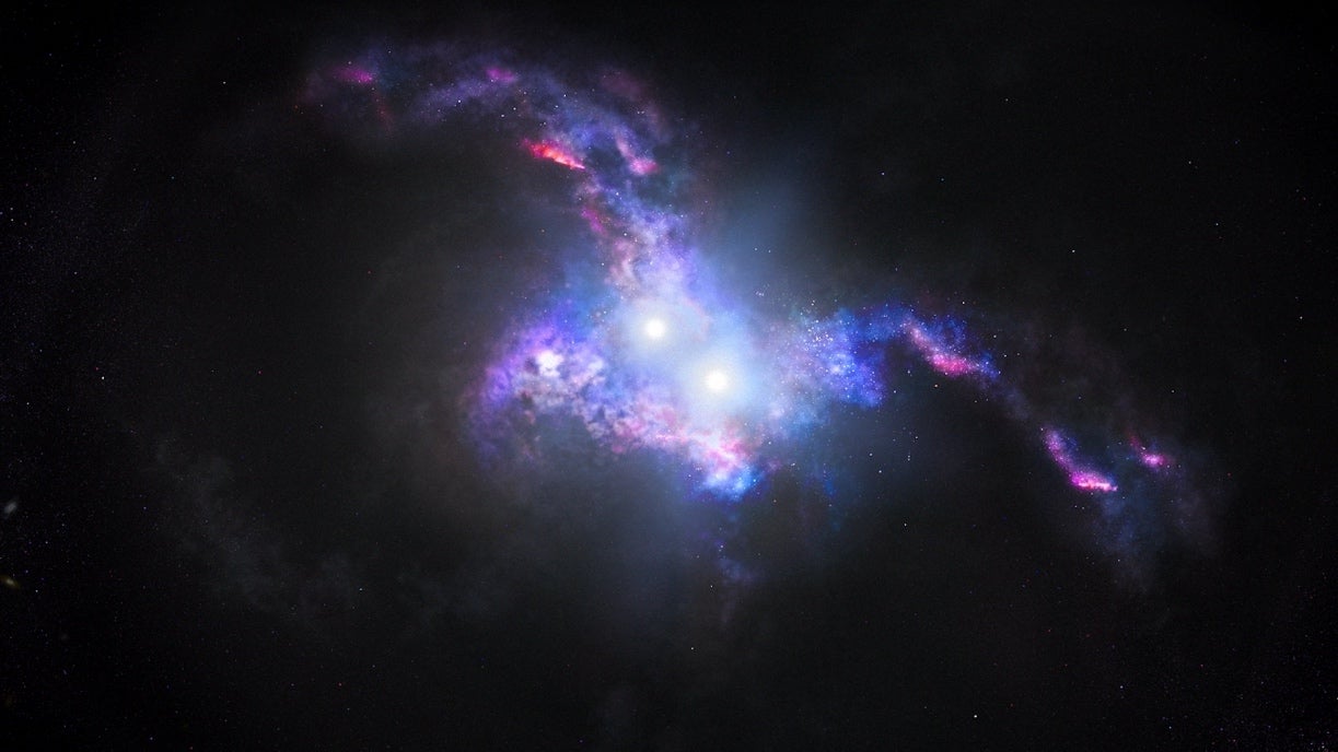 Hubble Space Telescope Spots Double Quasars in Merging Galaxies | The Weather Channel - Articles from The Weather Channel | weather.com - The Weather Channel