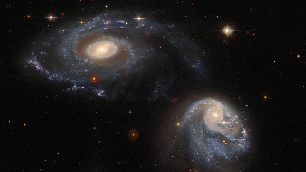 NASA's Hubble Captures Stunning Image of a Pair of Interacting Galaxies