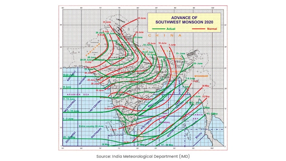 Curious Case Of Monsoon 2020 A Peek Into Strange Evolution And Progress Of This Year S Monsoon The Weather Channel Articles From The Weather Channel Weather Com