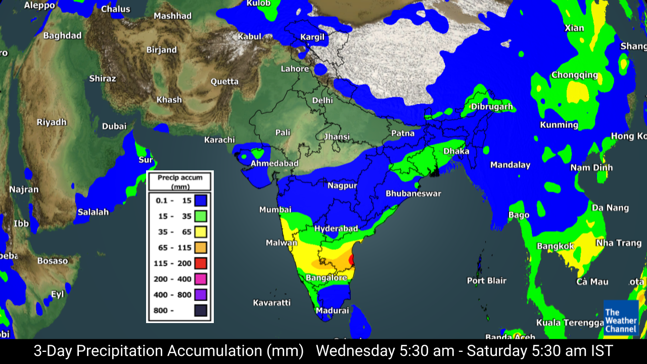 Chennai Rains BoB Depression to Make Landfall on October 17; IMD