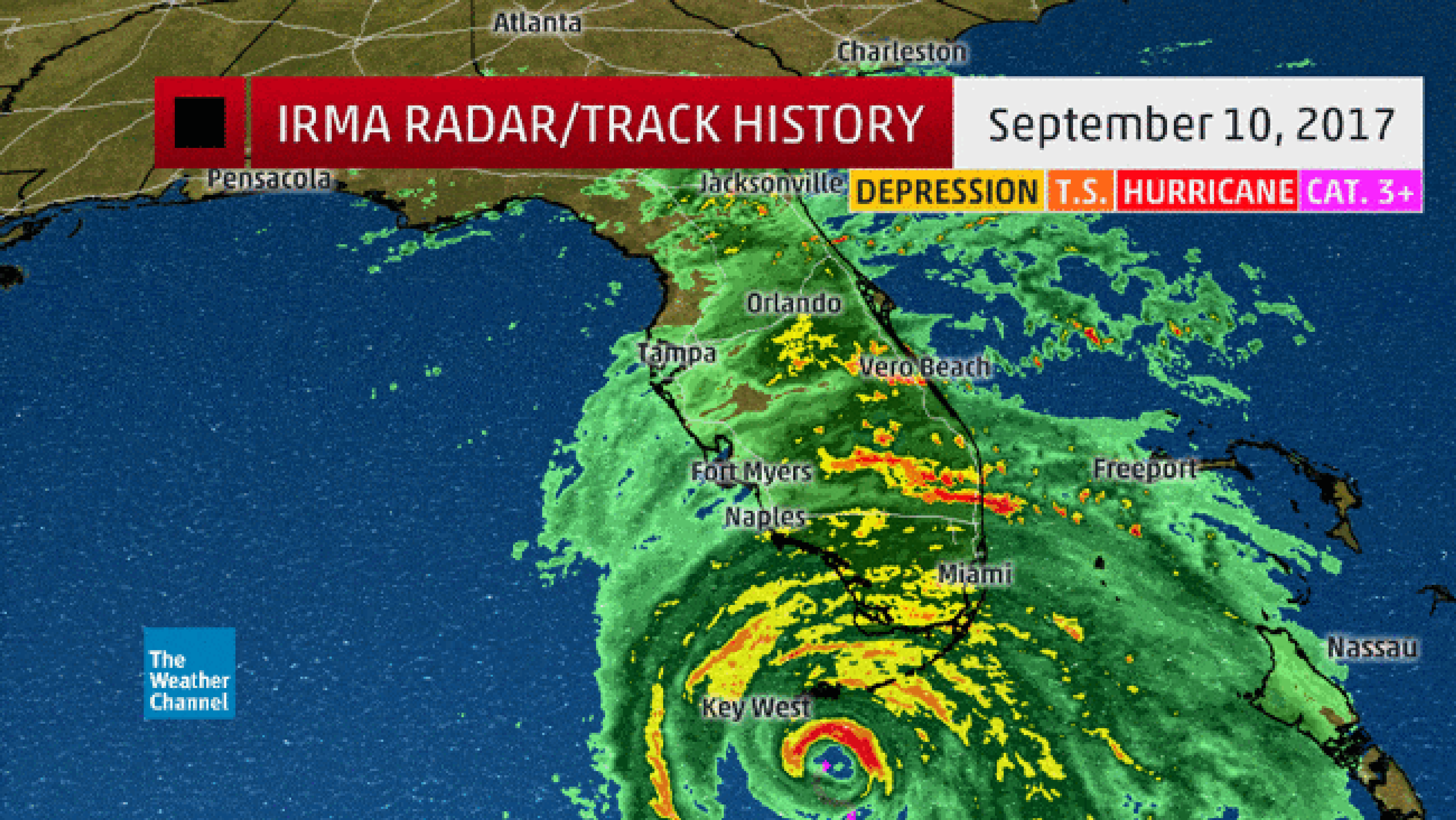 How Hurricane Irma's Path Could've Been Much Worse | The Weather Channel, image size:3840x2162