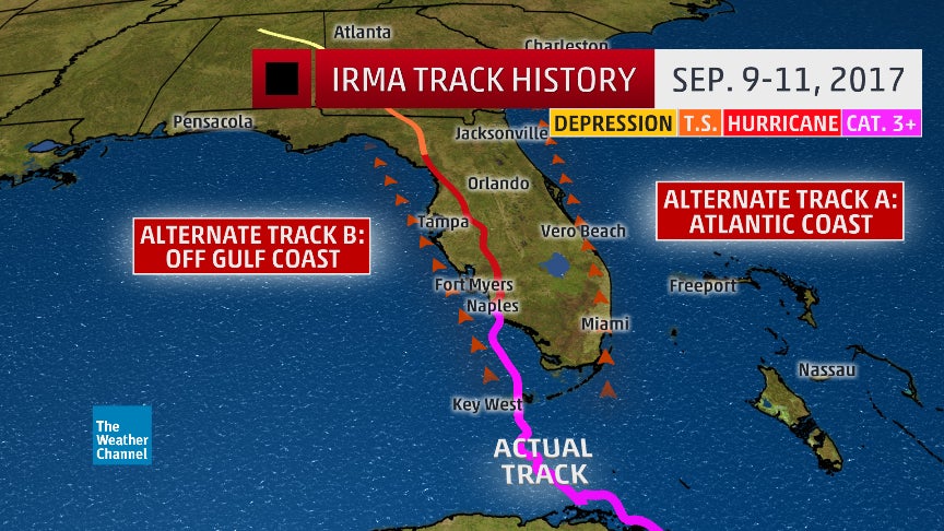 Map Of The Path Of Hurricane Irma - Phebe Brittani