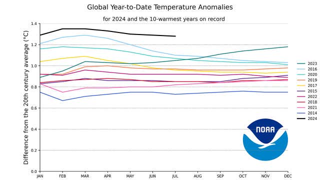 July Graph July 2024 Was Earth's Record Hottest Month, NOAA Says | Weather.com