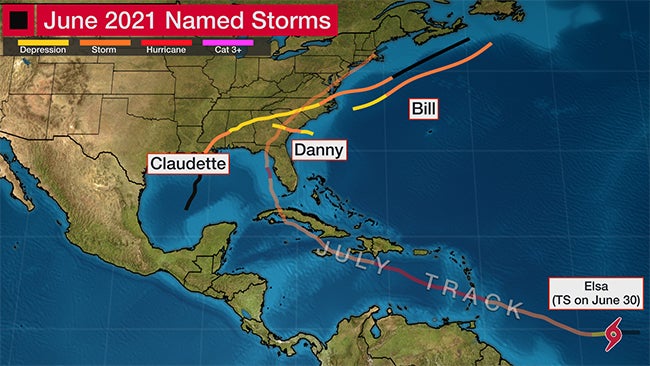 June 2021 Atlantic hurricane season