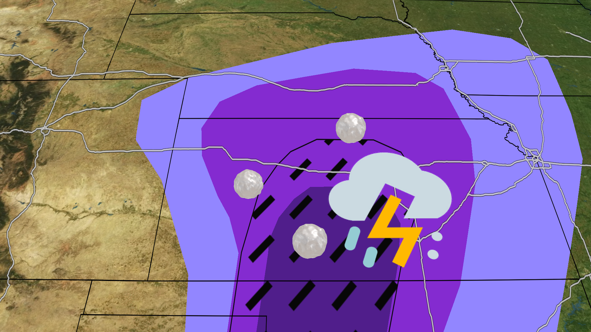Large Hail, Isolated Tornado Threat In Kansas Today