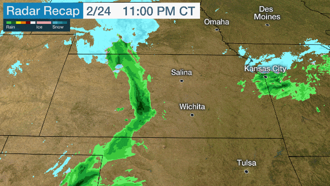 Kansas snow stripe February 2020