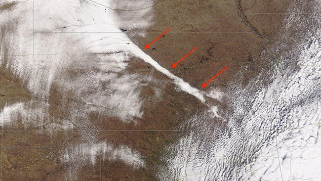 Narrow Kansas Snow Stripe Could Be Seen From Planes and Satellites ...