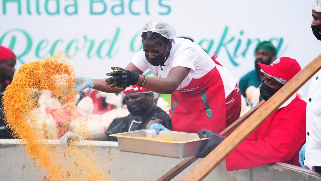 Celebrity Chef Sets World Record With Massive Pot Of Rice