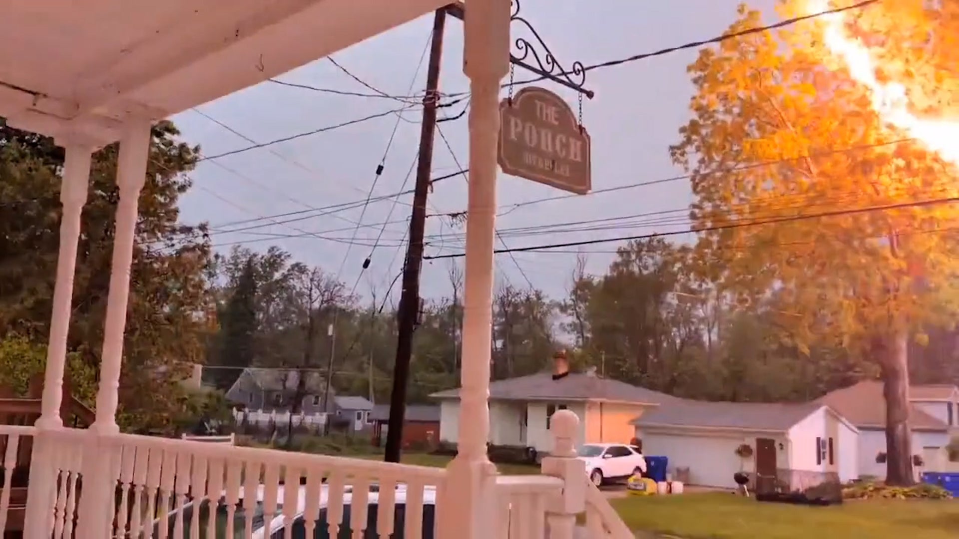 Watch Lightning Strikes House, Sparks Fire Videos from The Weather