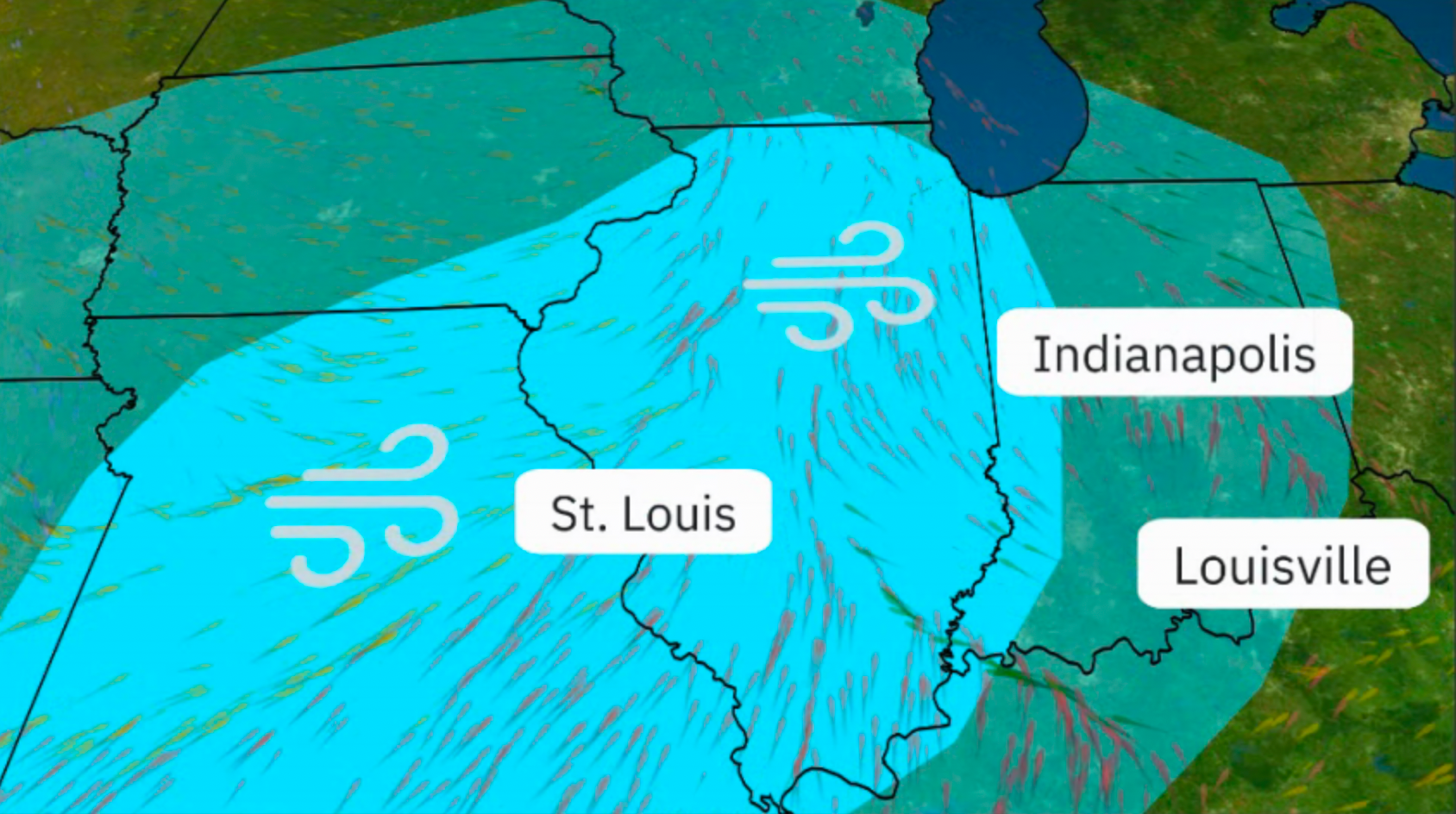 Severe Storm Threat For St. Louis, Indy, Louisville Thursday