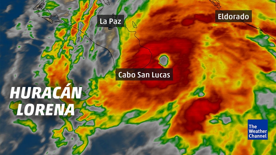 Huracán Lorena en la península de Baja California The Weather Channel