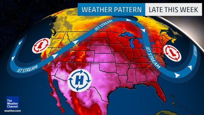 Late-Week Pattern Change a Southwest Sizzler, Comfortable in the East
