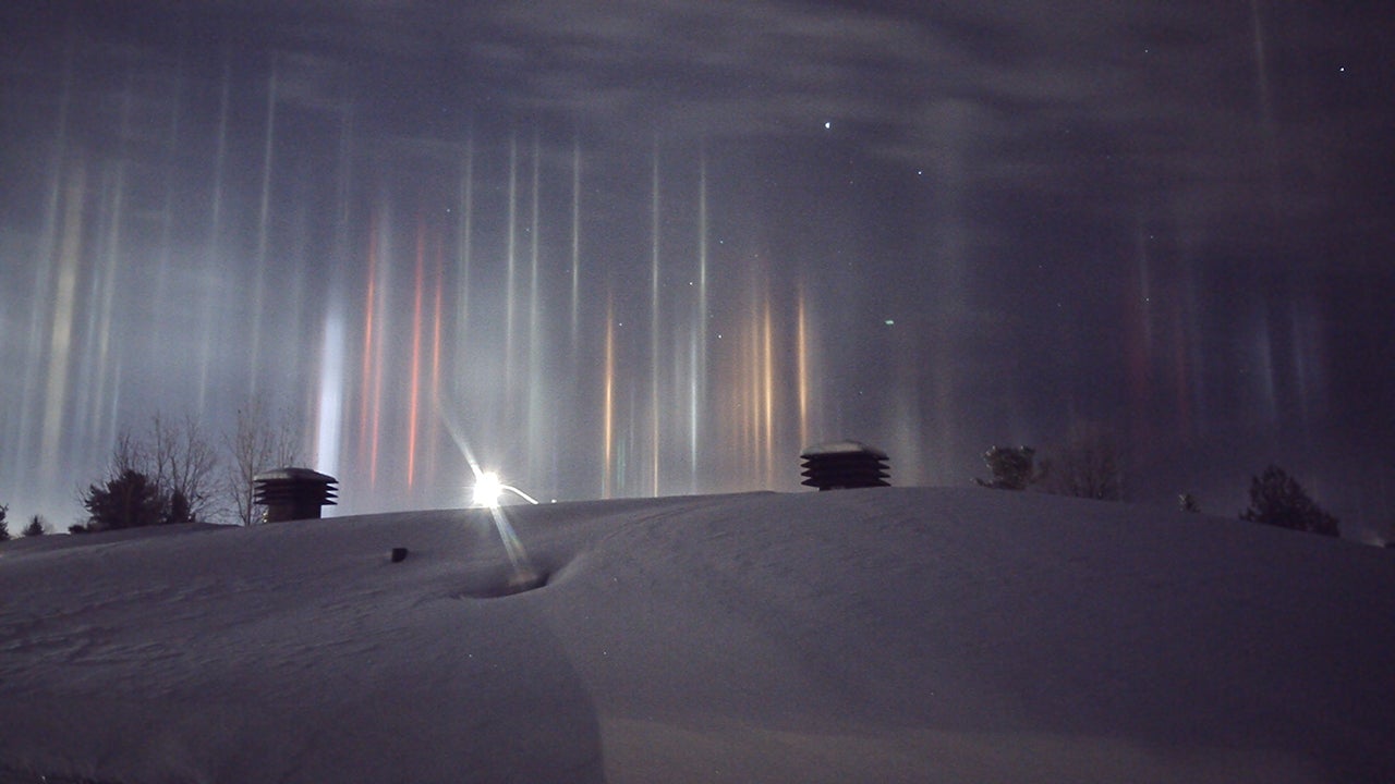 Eerie Light Pillars Ignite Ontario Sky (PHOTOS) The Weather Channel