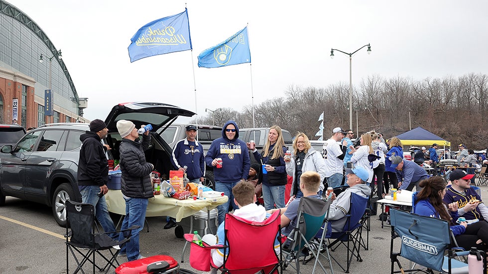 Milwaukee Brewers tailgate Opening Day