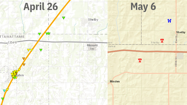 torando deja vu Barnsdall Oklahoma Minden Iowa 2024