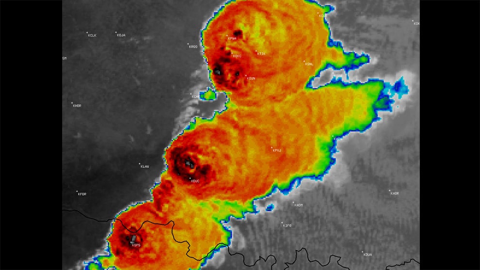 Weather Imagery Reveals Oklahoma Tornado