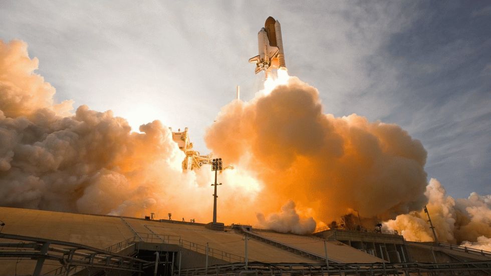 Liftoff of Space Shuttle Endeavour