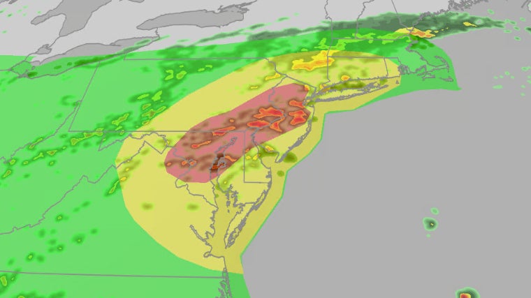 Northeast Faces Flood Threat Today As Sweltering Heat Gives Way To A Comfy First Weekend Of August