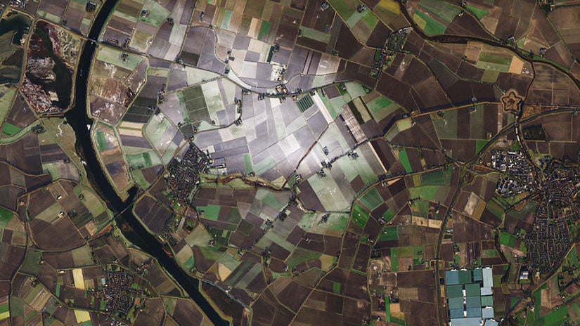 Snow in the Netherlands Curiously Isolated to One Area in Newly Released NASA Images