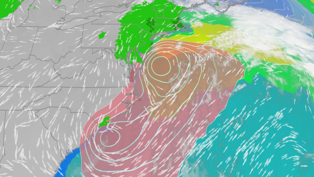 Nor'easter Is Pounding The East Coast With Coastal Flooding, Heavy Rain, Strong Winds