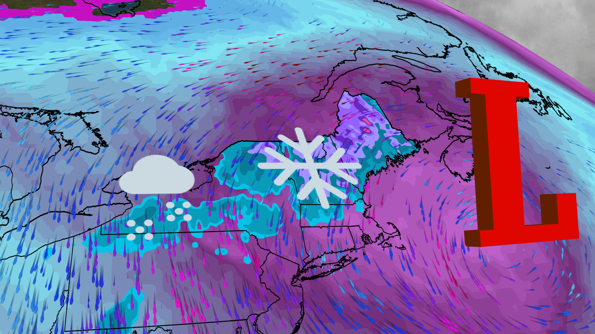 Winter Storm Loiters In Northeast With Snow, Wind