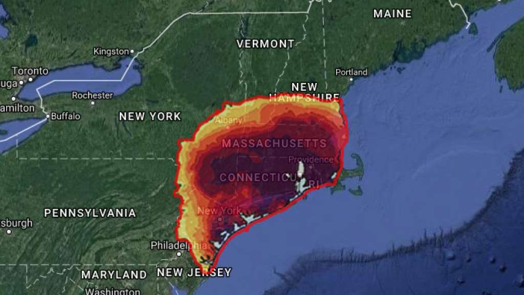Maps Show What Harvey's Rainfall Would Look Like in Other Cities The