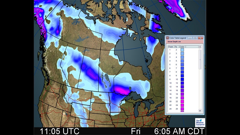 Autumn Storm Brings Snow and Gusty Winds to the Prairies The Weather