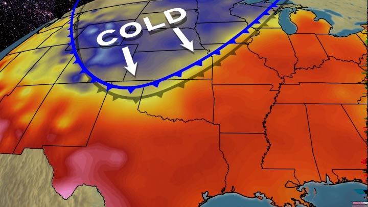 Where Temperatures Will Drop 60 Degrees