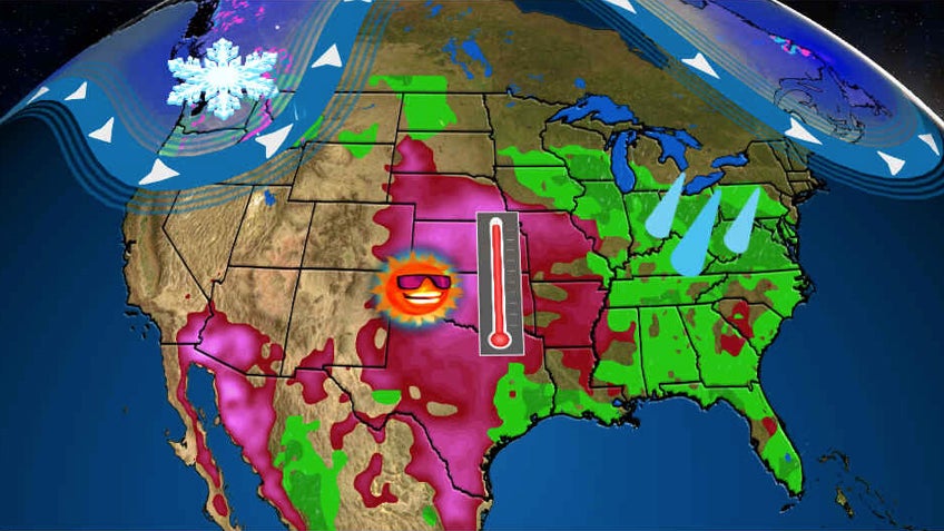 Pattern Change: Wet Weather Returns to Mid-Atlantic, Midwest; Cooler Northwest With Mountain Snow Possible