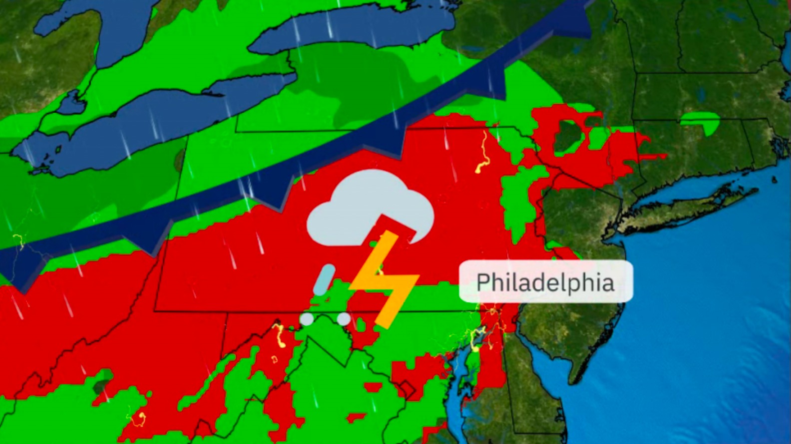Philadelphia Gears Up For Damaging Winds, Hail Wednesday