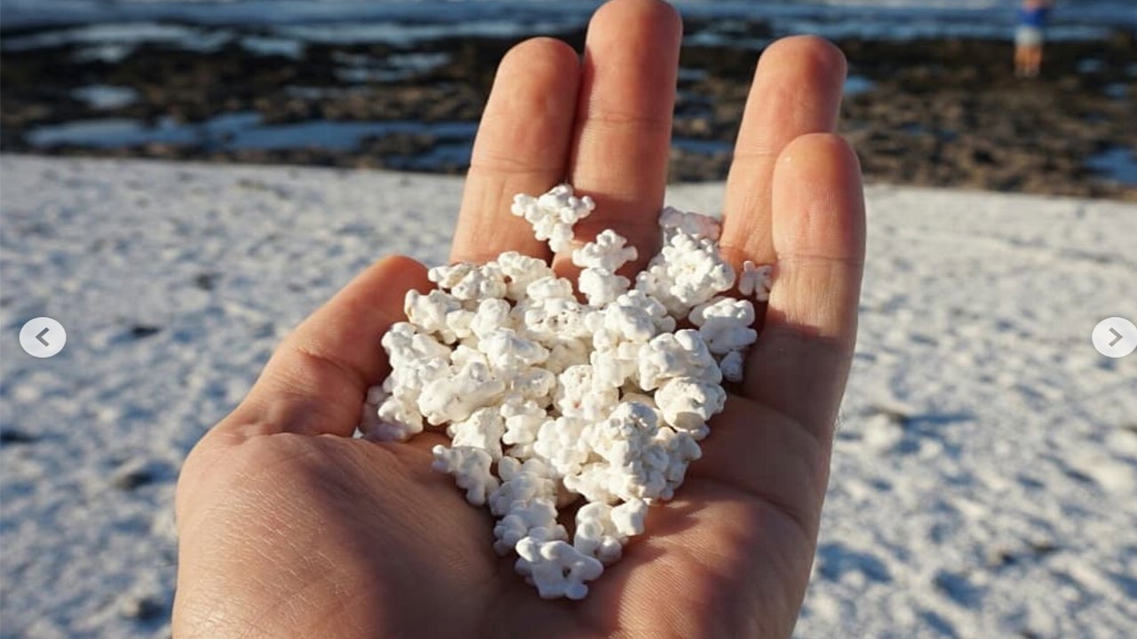 Canary Islands Beach Is Strewn With What Looks Like Popcorn