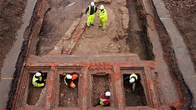 Archaeologists Discover Medieval Castle Buried under Prison Basketball Court 