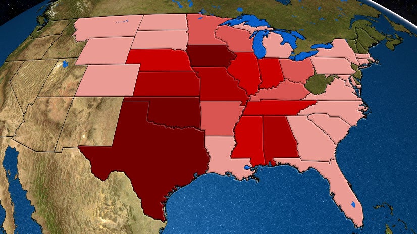 These States Have Had the Most Violent Tornadoes Since 1950