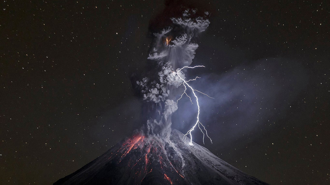 Erupting Volcano Flashing Lightning Wins 2017 National Geographic Travel Photo Contest (PHOTOS)