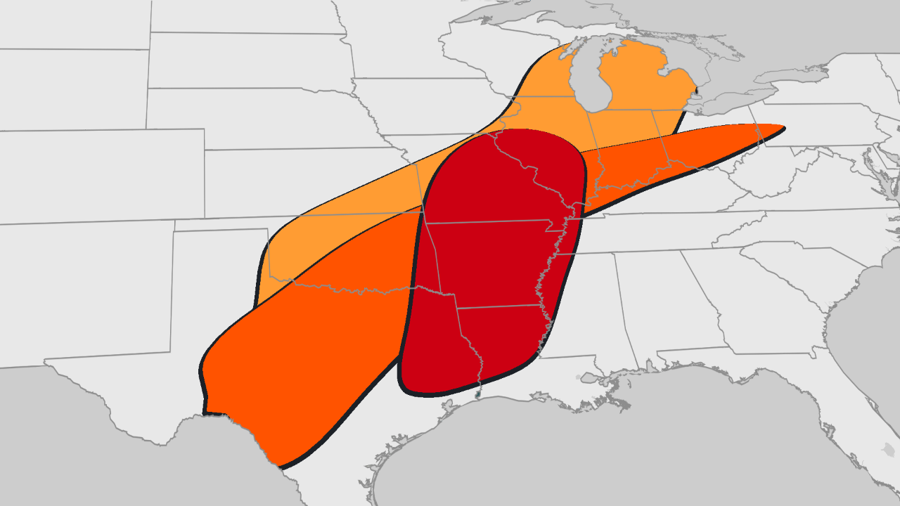 Severe Storm, Flooding Threats In The Plains, Midwest, South