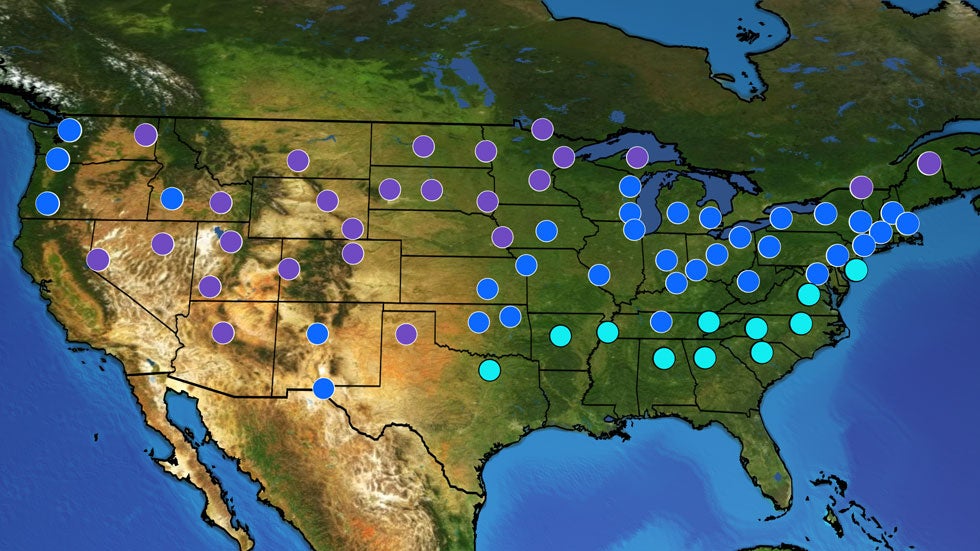 Here's The Earliest Accumulating Snow In More Than 5 Dozen US Cities