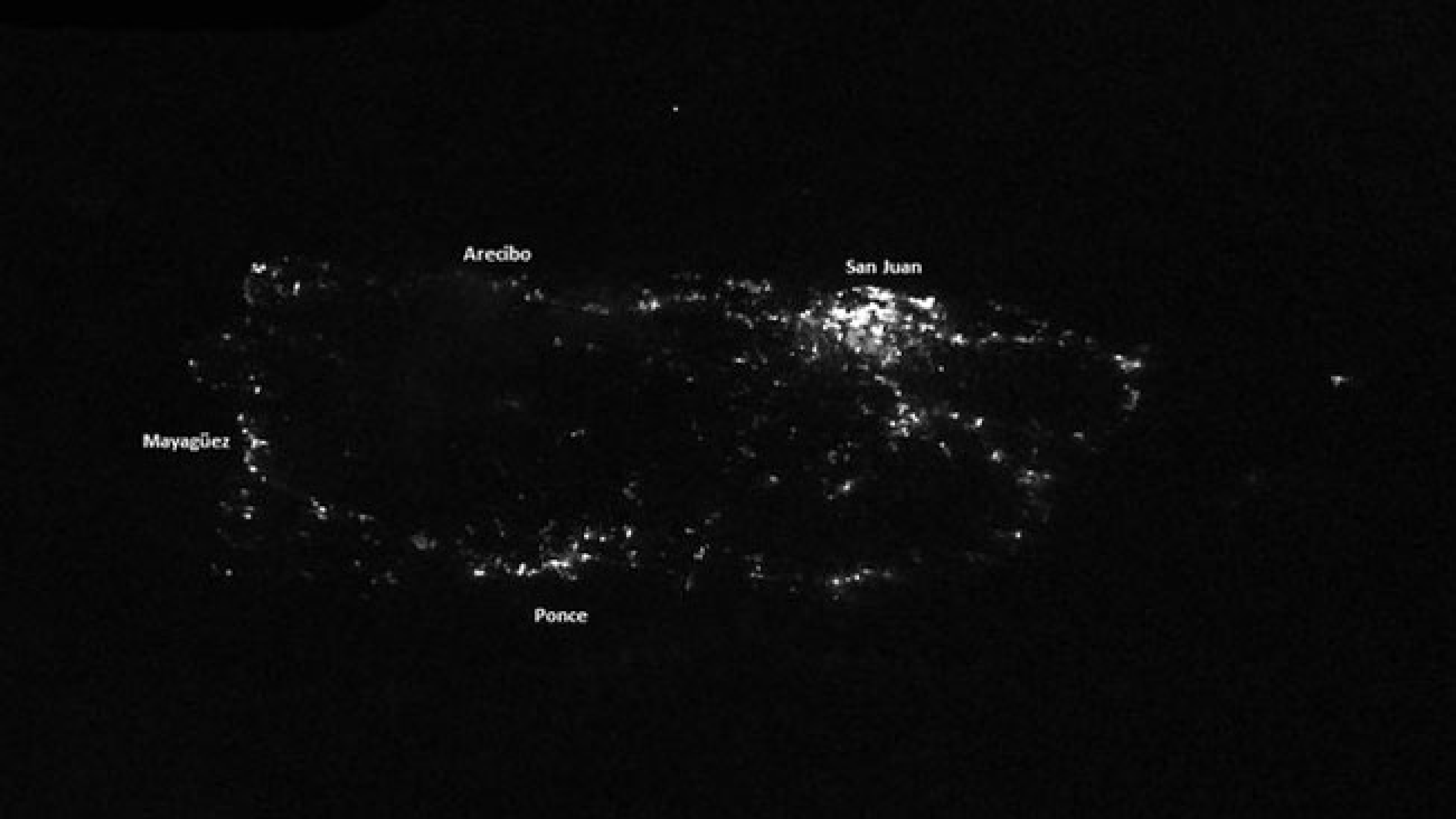 The GIF above shows a satellite view of Puerto Rico before and after Maria devastated its power grid. The before image was captured on July 24, and the after image was taken on Sept. 25, less than a week after the hurricane made landfall on Sept. 20. 