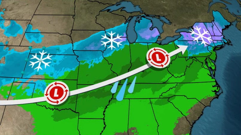 Tracking Winter Storm Quest's Cross-Country Path To Midwest, Northeast