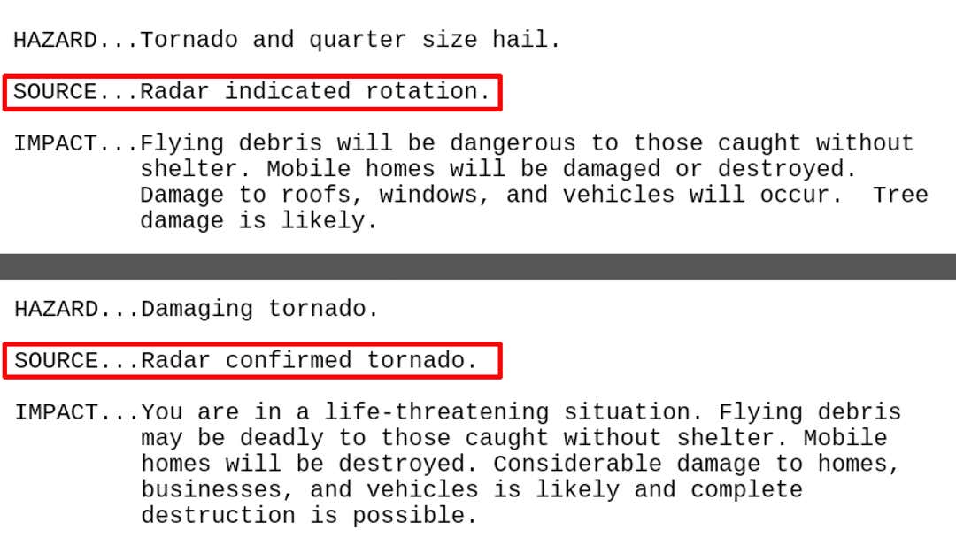 External Link Warning Tornado warnings: More than one type you should know about | Weather.com