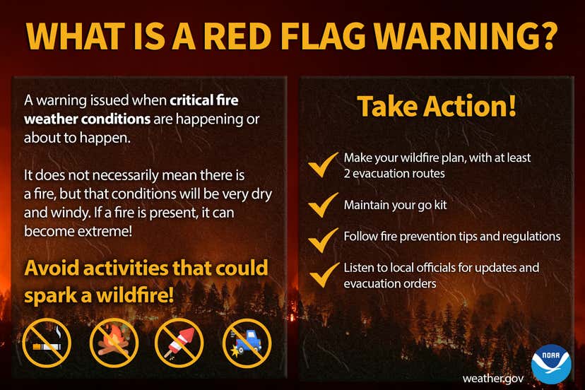 Red Warning Weather Words: Red Flag Warning | Weather.com