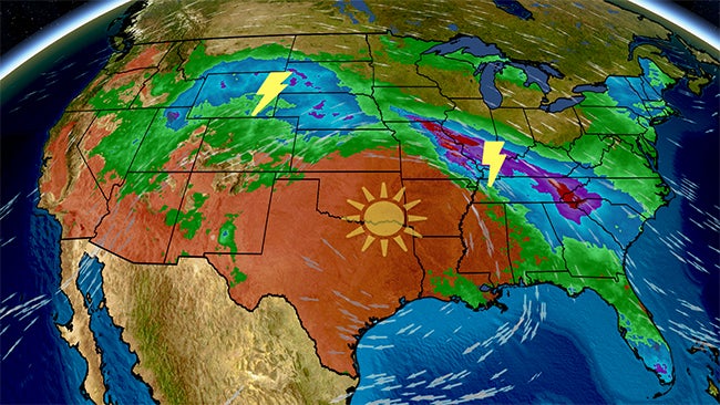 Flash Flood Threat From Rockies To Southeast Due To 'Ring Of Fire' Pattern