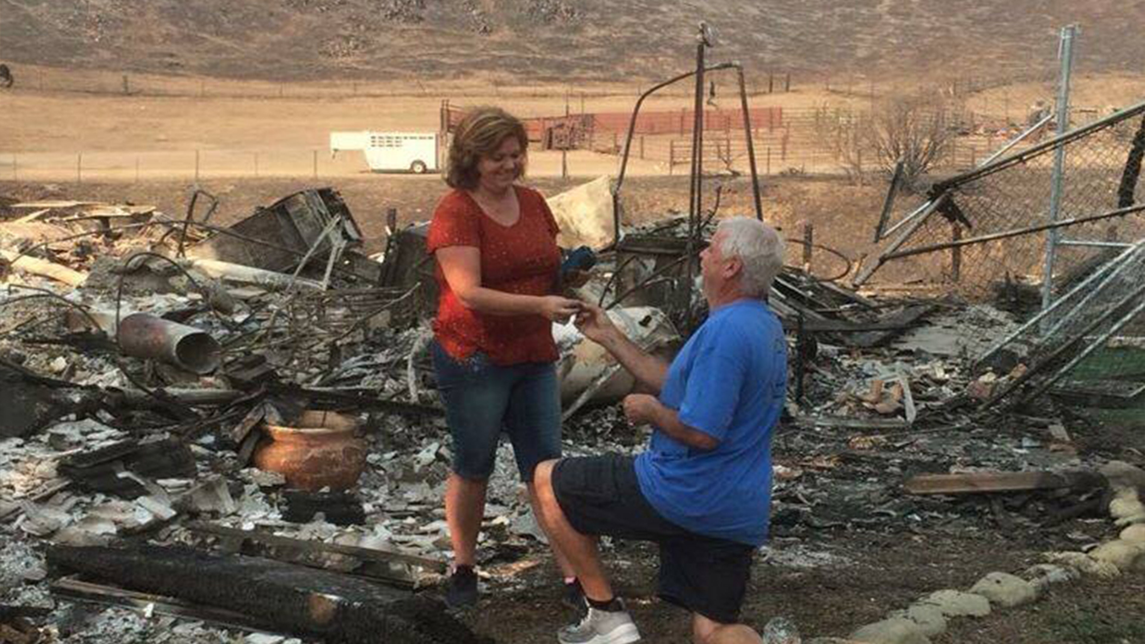 Couple Who Lost All in California Fire Finds Wedding Ring Among the