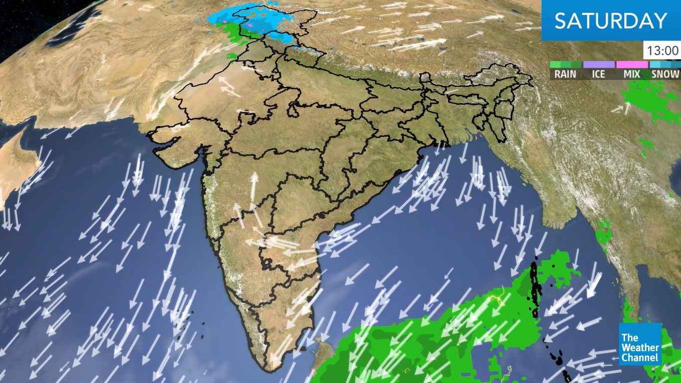 South India to Get Heavy Rain, Thunderstorms As Tropical Depression