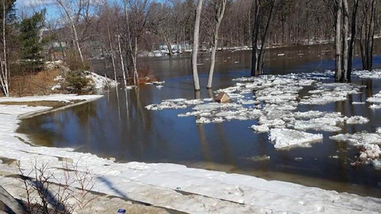 Ice Jam Floods Parts of New Hampshire's Plymouth State University The Weather Channel
