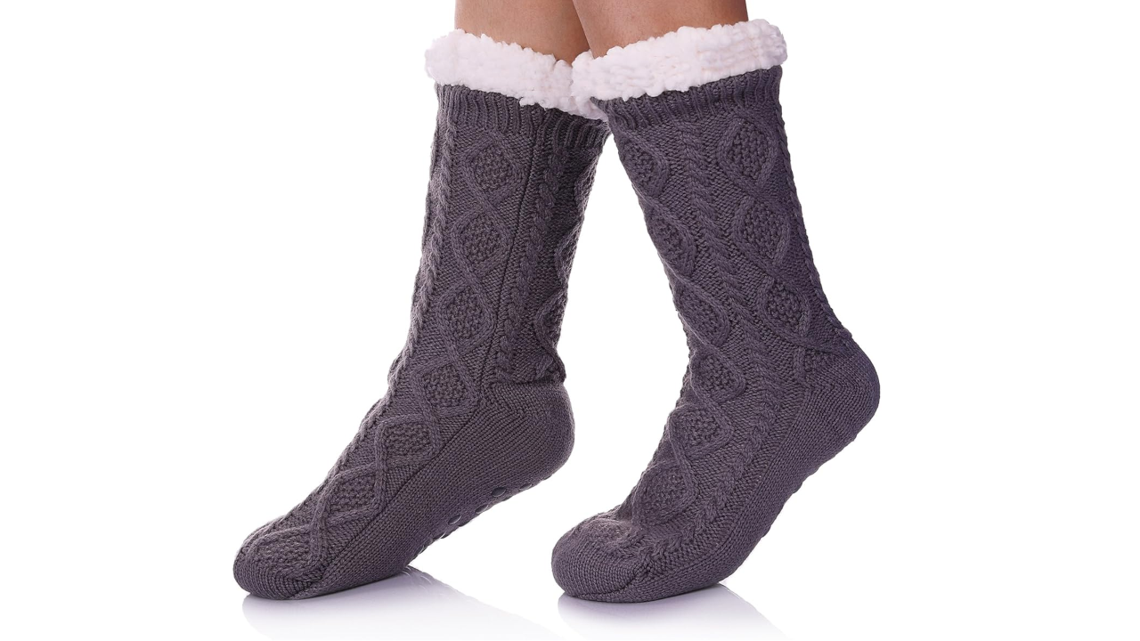 SDBING Women's Slipper Socks with Grippers
