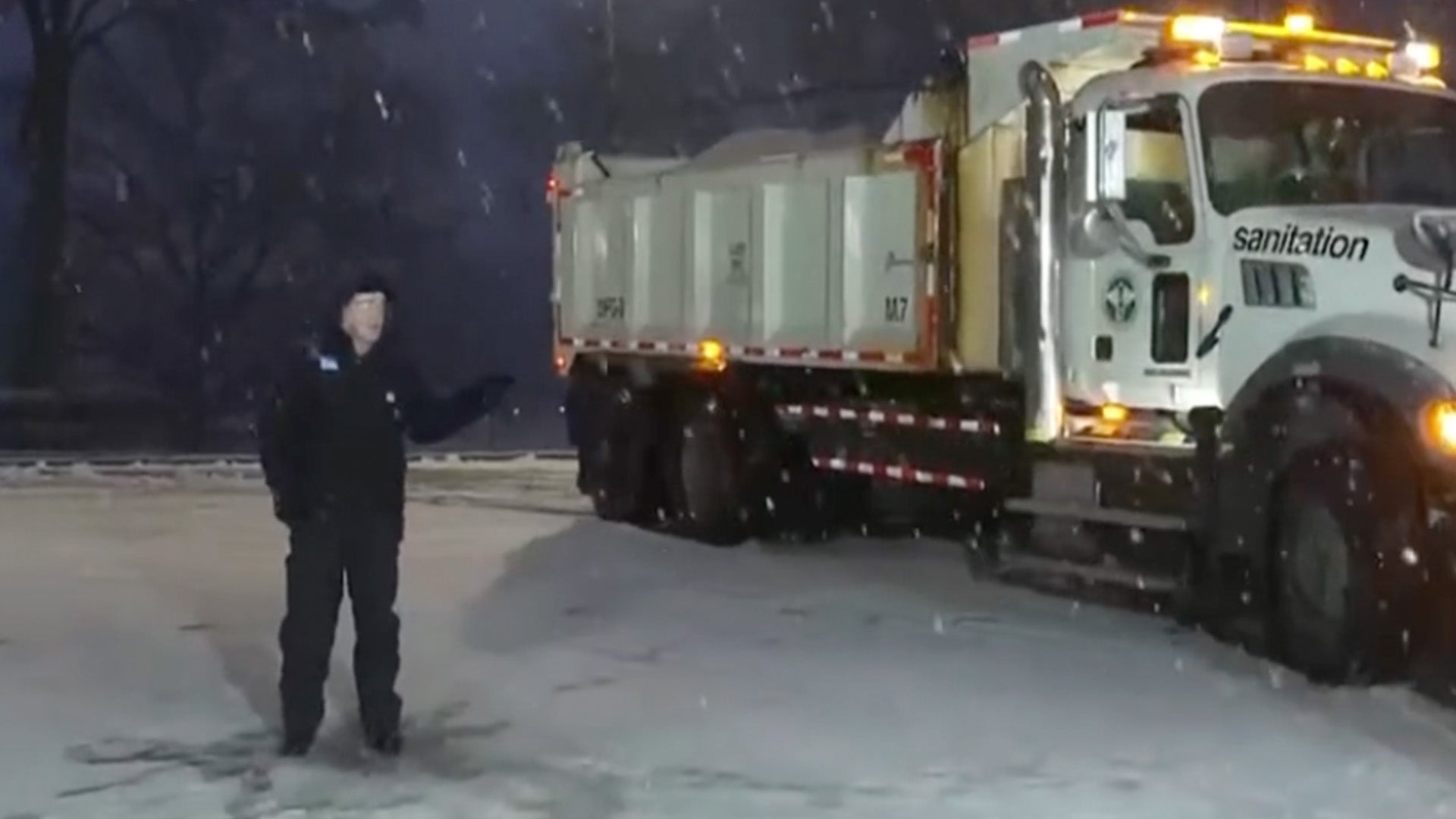 Mike Seidel Live From Snow-Covered Central Park In NYC