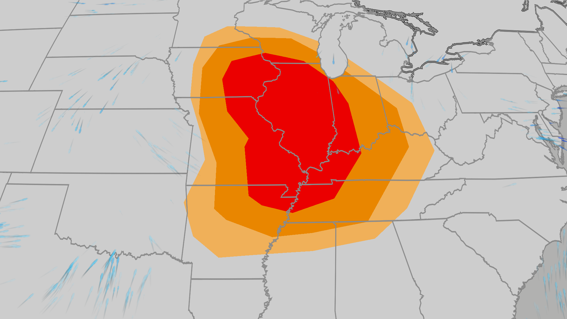 Strong Tornadoes Possible In Iowa, Illinois, Missouri Monday
