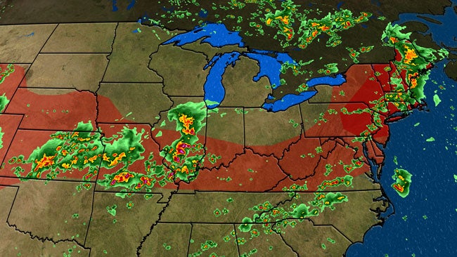 Severe Thunderstorms With Damaging Winds, Flooding Rain Possible in the Northeast Severe Thunderstorms With Damaging Winds, Flooding Rain Possible in the Northeast