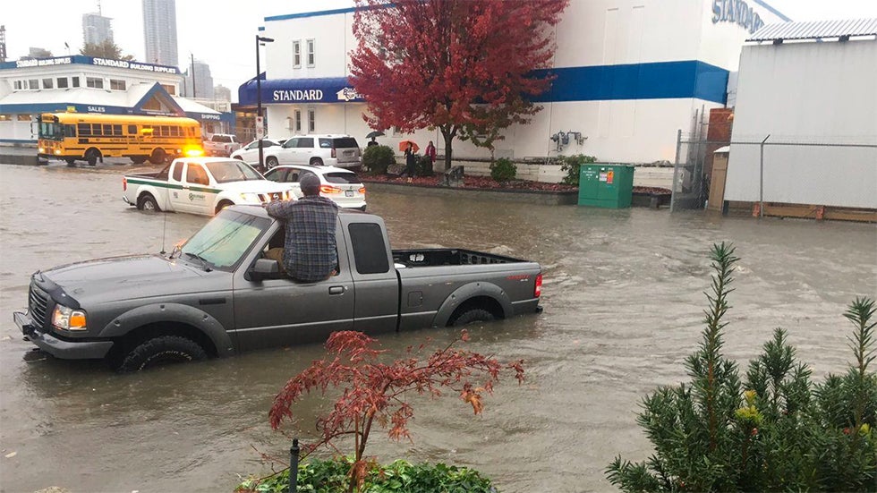 Extreme Flooding Closes Major Intersections in Vancouver and Burnaby